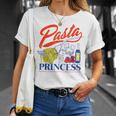 Pasta Princess Retro Italian Noodle Foodie Lover T-Shirt Gifts for Her