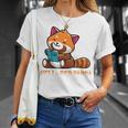 Well Red Panda Shirt Bookworm Reading Books Panda T-Shirt Gifts for Her Well Red Panda Shirt Bookworm Reading Books Panda T-Shirt Gifts for Her