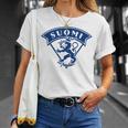 Suomi Finnland フィンランド 旅行ギフト お土産 Tシャツ 彼女への贈り物