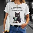 At Times I Think To Myself Drop The Book And Get Stuff Done T-Shirt Gifts for Her