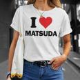 アイハート 松田 日本 愛 日本土産 Tシャツ 彼女への贈り物