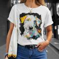 アイリッシュウルフハウンド 犬 モチーフ ペット 青い目 アイリッシュウルフハウンド Tシャツ 彼女への贈り物