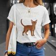 アビシニアン猫ふれあいガイド 面白い猫好き Tシャツ 彼女への贈り物