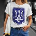 ウクライナの紋章 ウクライナの強いビシバンカ Tシャツ 彼女への贈り物