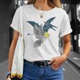 オウム 恐竜 オカメインコ テロダクティルシャドウ Tシャツ 彼女への贈り物