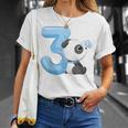 キッズ 女の子 男の子 キッズ 3 歳の誕生日 パンダ バースデー Tシャツ 彼女への贈り物
