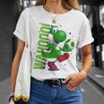 ザ・スーパーマリオギャラクシー・ムービー Action Yoshi 長袖tシャツ Tシャツ 彼女への贈り物