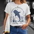 ジンベイザメ イザヤ 43 2 オーシャン 聖書 詩 アート 背面 Tシャツ 彼女への贈り物