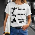 スクワットベンチデッドリフトパワーリフティング Tシャツ 彼女への贈り物
