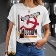 タワーレコード モスクワ レトロ ヴィンテージ 音楽 Tシャツ 彼女への贈り物