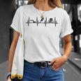 トライアスロンecgハートラインデザイン 頑張るトライアスリートのために Tシャツ 彼女への贈り物