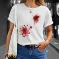 ハロウィン用血しぶき Tシャツ 彼女への贈り物
