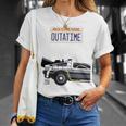 バック・トゥ・ザ・フューチャー Outatime ナンバープレート 長袖tシャツ Tシャツ 彼女への贈り物