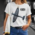 バトルオブブリテン イギリス空軍航空機 スピットファイア The Few War 飛行機 Tシャツ 彼女への贈り物