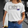 パース オーストラリア カントリーシティ オーストラリア 楽しい 女性 男性 パース Tシャツ 彼女への贈り物