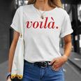 フランス語のことわざoila Paris 休暇 フランス語の引用 Tシャツ 彼女への贈り物