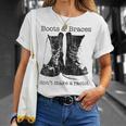 ブーツ&ブレースシャツ 反人種族のスキン スキンヘッド Tシャツ 彼女への贈り物