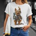 ヨークシャーテリア 犬 グラフィック ペット ヨークシャーテリア Tシャツ 彼女への贈り物