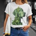 ワイマラナー 犬 グラフィック ペット アートワーク ワイマラナー Tシャツ 彼女への贈り物
