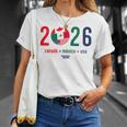 ワールドカップ2026開催国サッカーデザイン Tシャツ 彼女への贈り物