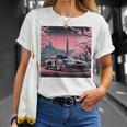 ヴィンテージ Jdm 日本伝説 ドリフト レースカー 東京 背面 Tシャツ 彼女への贈り物
