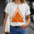 三角形抽象幾何学デザインtシャツ Tシャツ 彼女への贈り物