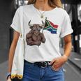 南アフリカ 国旗 南アフリカのルーツ Tシャツ 彼女への贈り物
