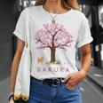 柴犬 和 桜 桜 花 木 春 Tシャツ 彼女への贈り物