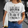 私たちは一緒にゴールデンです 40周年結婚40周年 Tシャツ 彼女への贈り物