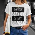 酒飲みそばそば Drinkake Andtayoba Tシャツ 彼女への贈り物