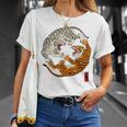 陰陽風水太地-虎 日本中国美術 Tシャツ 彼女への贈り物