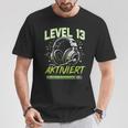 13 Geburtstag Jungenideo Gamer Level 13 Aktiviert Junge T-Shirt Lustige Geschenke