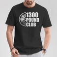 1300ポンドクラブパワーリフティング Tシャツ 面白い贈り物