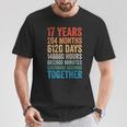 17年目の記念日 彼 彼女 カップル 17回目の結婚 Tシャツ 面白い贈り物