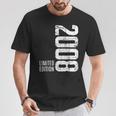18歳の男の子、女の子、18 歳の誕生日プレゼント、限定版 2008 Tシャツ 面白い贈り物