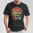 2006年4月 レトロ サンセット クラシック 20歳 20歳の誕生日 Tシャツ 面白い贈り物