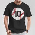 2013 10歳の誕生日 野球 10歳 男の子 キッズ Tシャツ 面白い贈り物