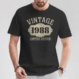 38 Cumpleaños Nacido 1988 Edición Limitadaintage 1988 Camiseta unisex Regalos divertidos