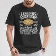 65歳の誕生日 1958年生まれのヴィンテージレジェンド 65歳 Tシャツ 面白い贈り物