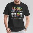 Adhd It's Not Disability It's A Different Abilitykeleton Tシャツ 面白い贈り物