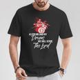 As For Me And My Drums We Willerve The Lord Drummer Tシャツ 面白い贈り物