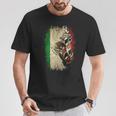 Barber Pole メキシコ国旗 ベスト バーバー シャツ メンズ Tシャツ 面白い贈り物