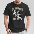 Best Dog Dad Ever ヴィンテージ 面白い かわいい ボーダーコリー 犬 Tシャツ 面白い贈り物