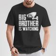 Big Brother Is Watching Government Massurveillance Cctv Tシャツ 面白い贈り物