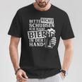 Bitte Nichtchubsen Ich Habe Bier In Der Hand Trinkspiel T-Shirt Lustige Geschenke