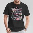 Blessed To Be Called Mom And Grandma Floral Mother's Day T-Shirt Personalized Gifts