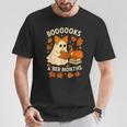 Books And BER Months Fall Librarian Reading Halloween T-Shirt Unique Gifts