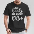 Books Book Reading Reader Bookworm Librarian T-Shirt Unique Gifts