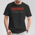 Booktrovert Definition Description Book Lover Librarian Tee T-Shirt Unique Gifts