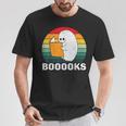 Booooks Funny Halloween Ghost Books For Bookworm Readers T-Shirt Unique Gifts Booooks Funny Halloween Ghost Books For Bookworm Readers T-Shirt Unique Gifts